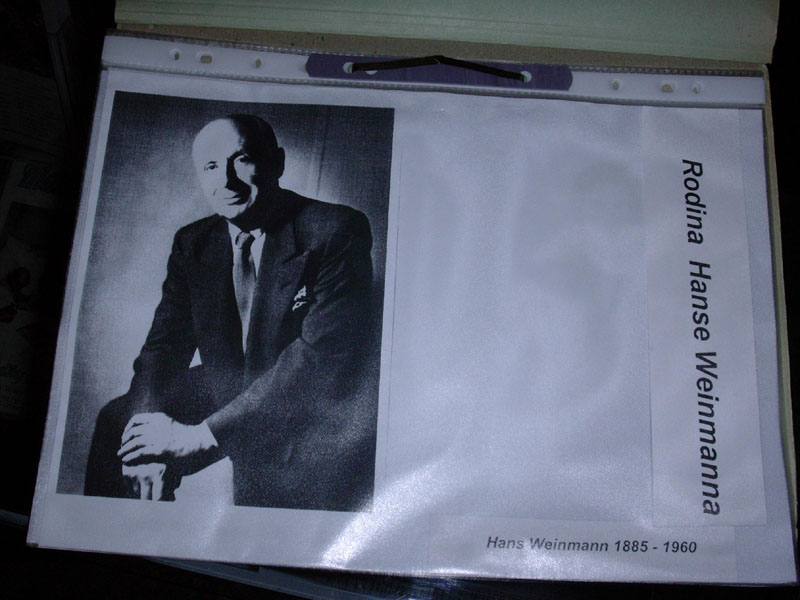 Majitel vily Hans Weinmann