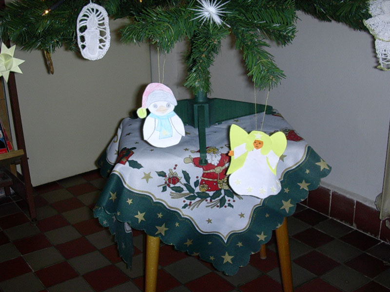 Detailní záběr na ozdobu na stromku v Hornické