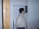 Marek Semančík přednášel 16.3.2005 o práci s tabulkami v Open Office
