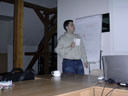 Marek Semančík přednášel 16.3.2005 o práci s tabulkami v Open Office