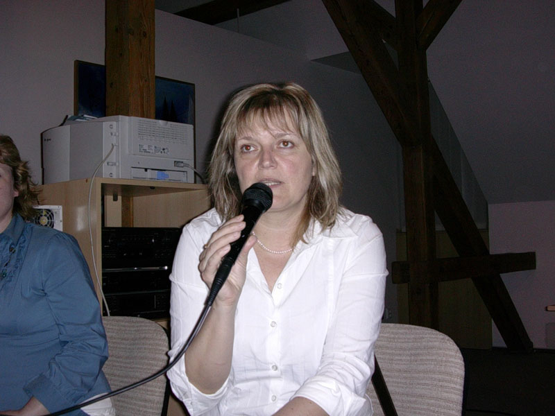 Lenka Mašínová, ředitelka CKP při kulatém diskusním stole 16. května
