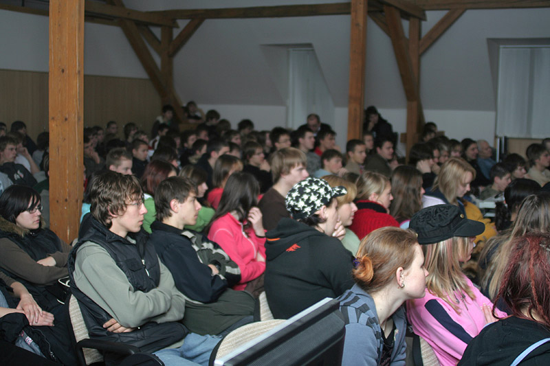 Do posledního místa obsadili studenti ústeckých škol přednáškový sál během projekce filmů z podmořskou tematikou