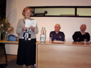 Libuše Svobodová při četbě úryvku z knihy V. Mušky