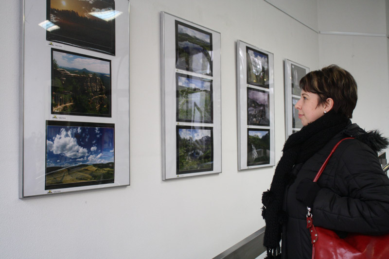 Skupina Fomart vystavovala fotografie i v budově ve Velké hradební