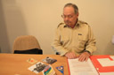 Ing. Mikule alias Želva při besedě Vzpomínky na Jaroslava Foglara konané 3.5.2010