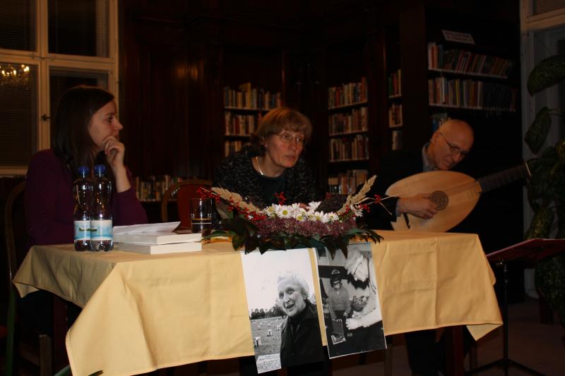 8.11. Německé autorské čtení ve spolupráci s Collegium Bohemicum, Hildegard Stellmacher