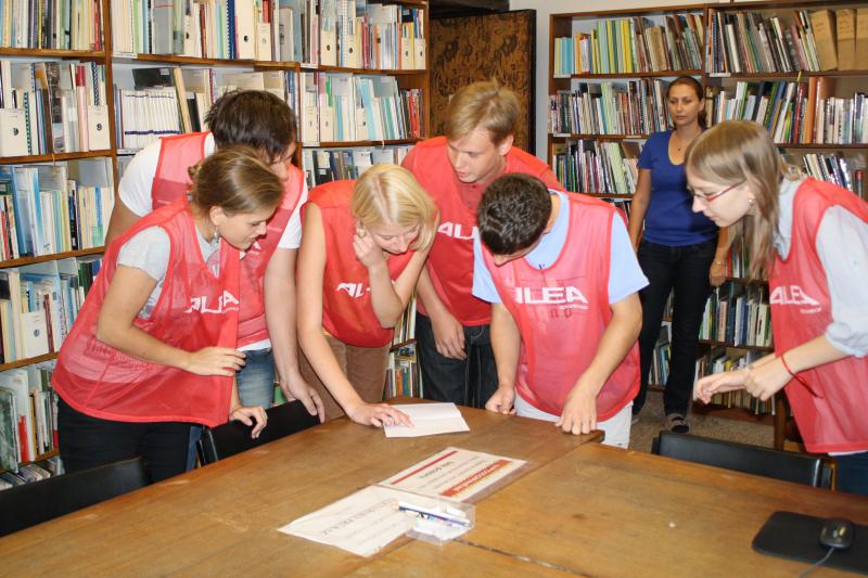 studenti gymnázia v Jateční ulici