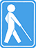 ikona označující informace pro zrakově postižené